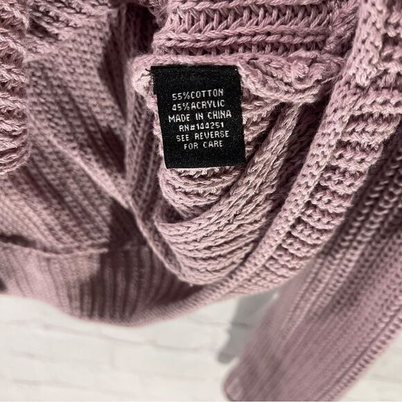 Moon & Madison Wrap Knit Oversized Sweater Top - Picture 4 of 6